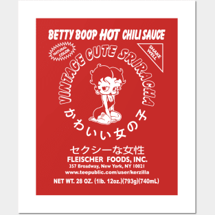 BETTY BOOP - sriracha hot sauce Posters and Art